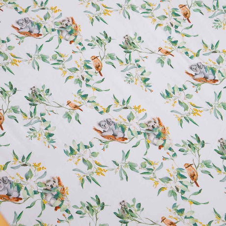 Snuggle Hunny Organic Cotton Bassinet Sheet/Change Mat Cover - Eucalypt