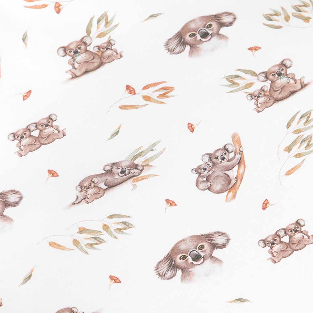 Snuggle Hunny Koala Organic Bassinet Sheet / Change Pad Cover