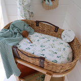 Snuggle Hunny Organic Bassinet Sheet / Change Pad Cover - Eden