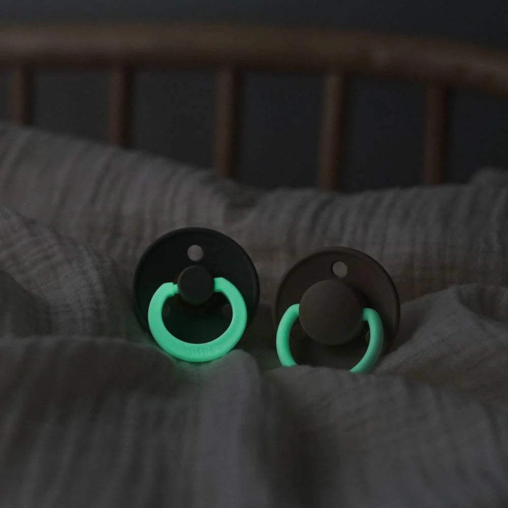 BIBS De Lux Glow 2 Pack - Sage/Cloud