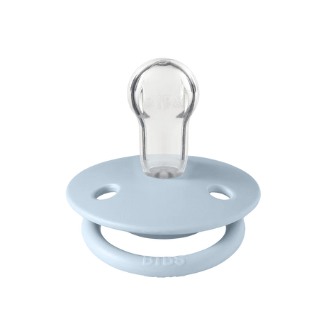 BIBS De Lux 2 Pack - Iron/Baby Blue