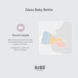 BIBS Bottle Replacement Nipple Round Latex 2 Pack - Medium Flow