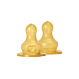 BIBS Bottle Replacement Nipple Round Latex 2 Pack - Medium Flow