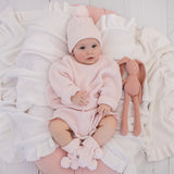 Snuggle Hunny Oversized Cotton Knit Jumper - Blush Pink