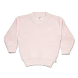 Snuggle Hunny Oversized Cotton Knit Jumper - Blush Pink