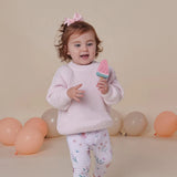 Snuggle Hunny Oversized Cotton Knit Jumper - Blush Pink