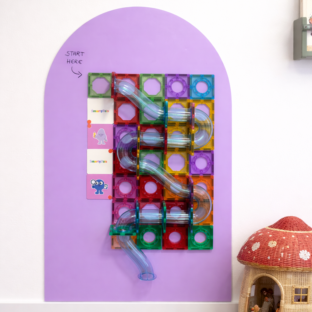 SmartyPals Magnetic Playwall™ - Magnetic Wall Decal for Kids & Playrooms: Olive