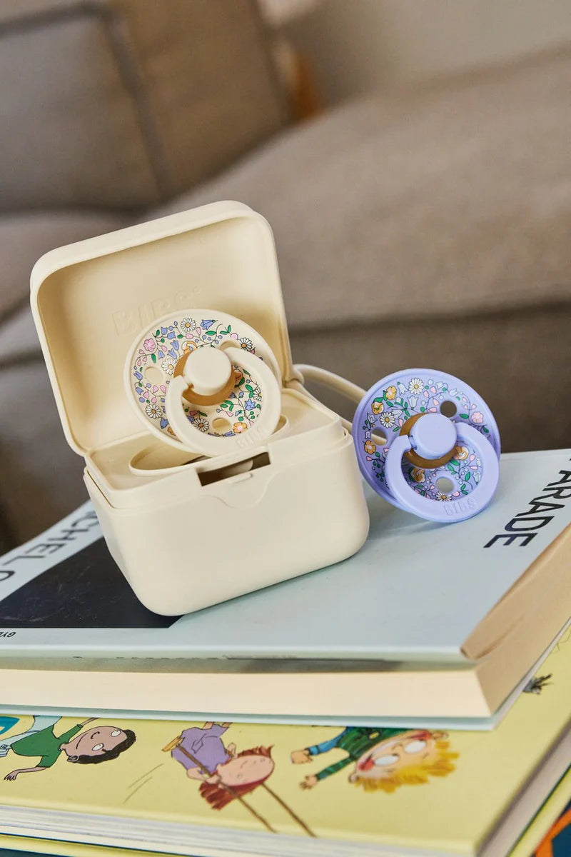 BIBS Pacifier Liberty 2 Pack -  Chloe Meadow/Ivory