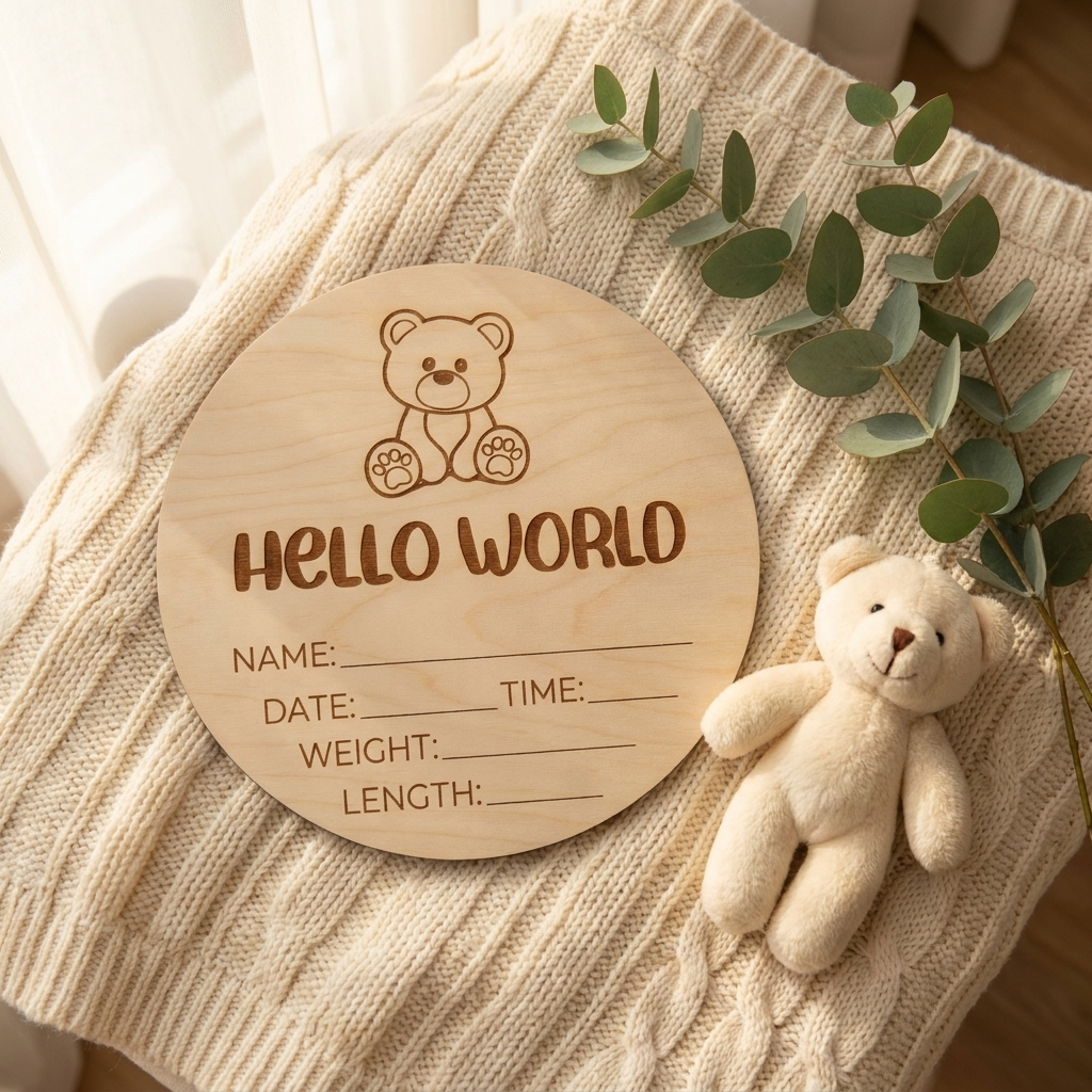 Timber Tinkers Hello world Teddy Bear
