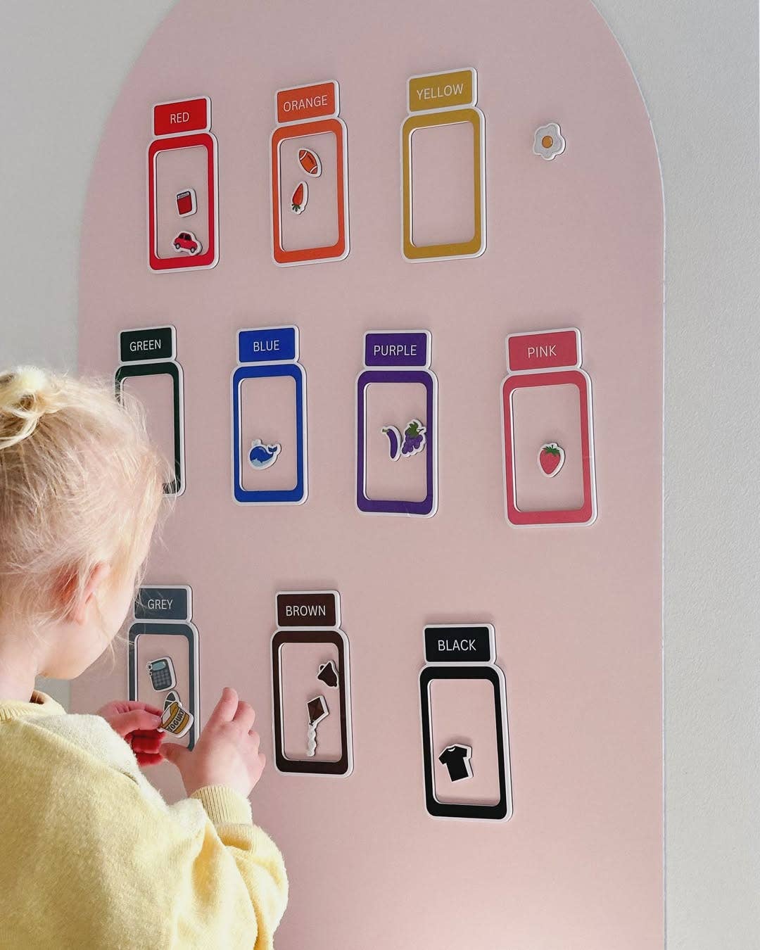 SmartyPals Magnetic Colour Sorting Jars - Montessori Sorting Jars