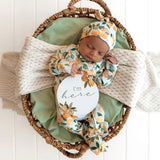 Snuggle Hunny Organic Snugglesuit Convertible Romper - Citrus Squeeze