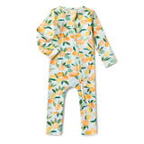 Snuggle Hunny Organic Snugglesuit Convertible Romper - Citrus Squeeze