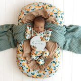 Snuggle Hunny Organic Snugglesuit Convertible Romper - Citrus Squeeze