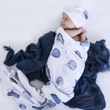 Snuggle Hunny Organic Jersey Wrap & Beanie Set - Cloud Chaser