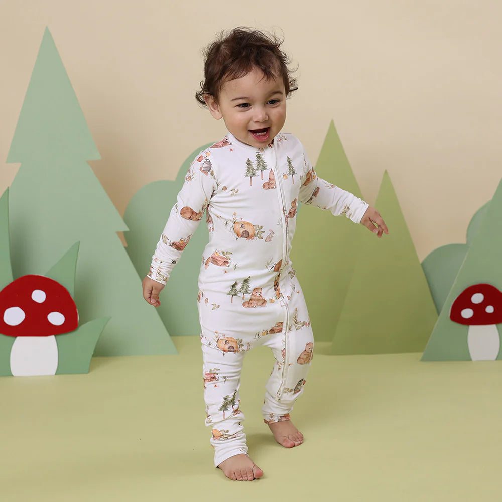 Snuggle Hunny Organic Convertible Romper - Bears