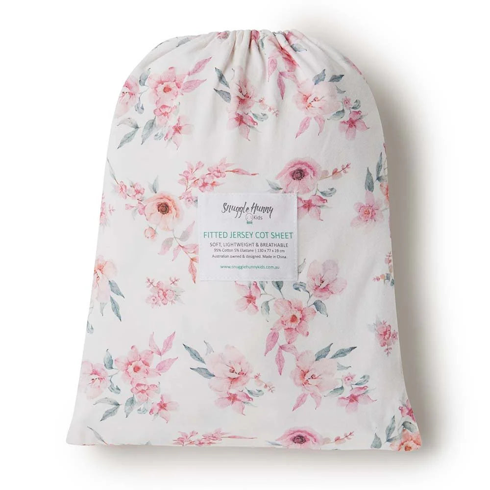 Snuggle Hunny Organic Fitted Cot Sheet - Camille