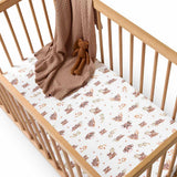 Snuggle Hunny Organic Fitted Cot Sheet - Koala