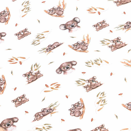Snuggle Hunny Organic Fitted Cot Sheet - Koala