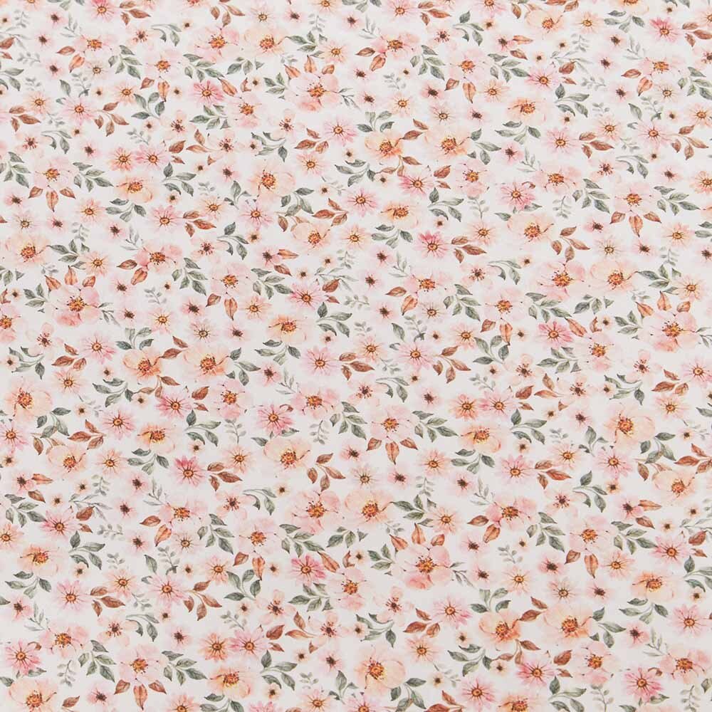 Snuggle Hunny Organic Fitted Cot Sheet - Spring Floral