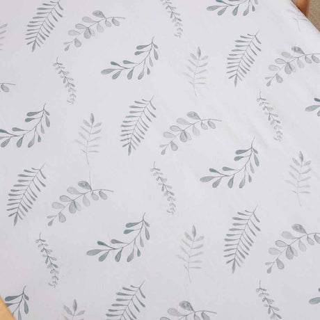 Snuggle Hunny Organic Fitted Cot Sheet - Wild Fern