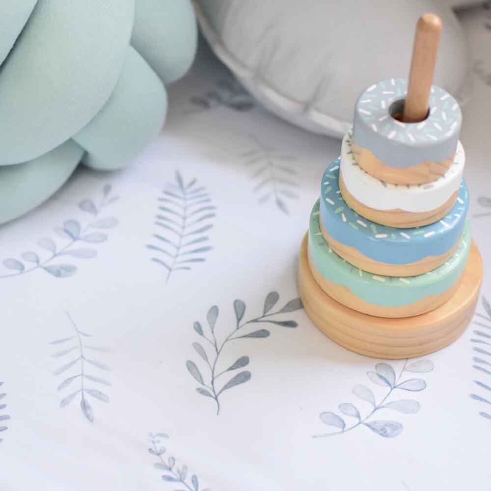 Snuggle Hunny Organic Fitted Cot Sheet - Wild Fern