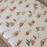 Snuggle Hunny Organic Fitted Cot Sheet - Bears
