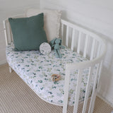 Snuggle Hunny Organic Fitted Cot Sheet - Eden