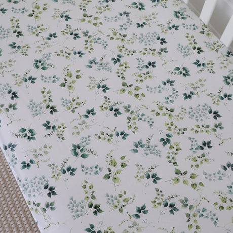 Snuggle Hunny Organic Fitted Cot Sheet - Eden