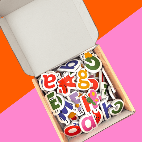 SmartyPals Alphabet Magnet Set - Magnetic Letters for Kids Early Literacy
