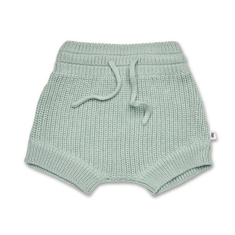 Snuggle Hunny Organic Cotton Knit Shorts - Sage