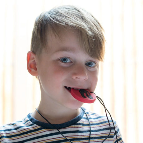 Jellystone Silicone Dino Chew Pendant - Red