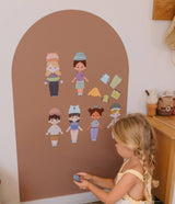 SmartyPals Magnetic Playwall™ - Magnetic Wall Decal for Kids & Playrooms: Checkered