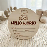 Timber Tinkers Hello world Teddy Bear