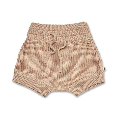 Snuggle Hunny Organic Cotton Knit Shorts - Hazelnut