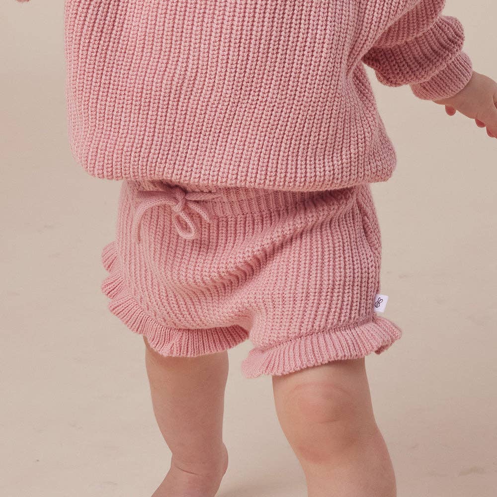Snuggle Hunny Organic Cotton Knit Bloomers - Rosa