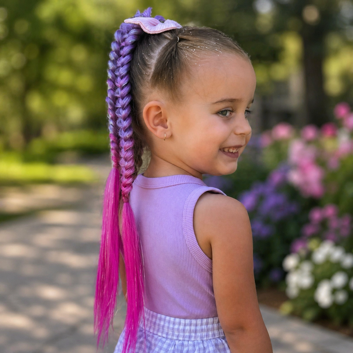 Mermaid Pre Styled Butterfly Braids - Emma