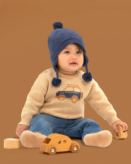 Toshi Beanie Earmuff Popcorn - Ink