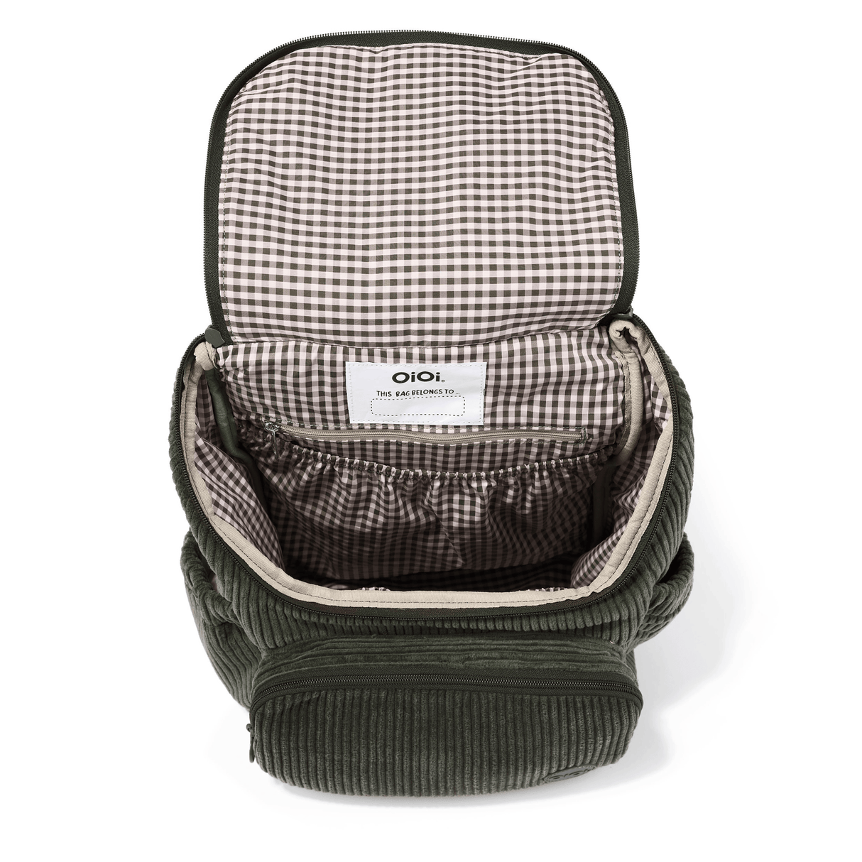 OiOi Signature Kids Corduroy Backpack - Moss