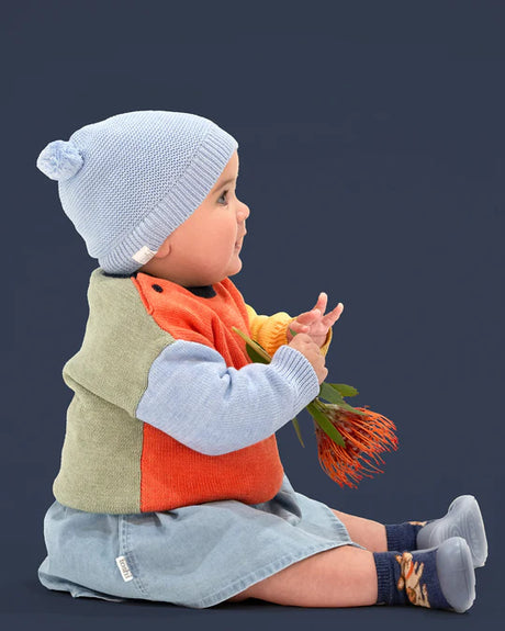 Toshi Beanie Snowy - Bluebird
