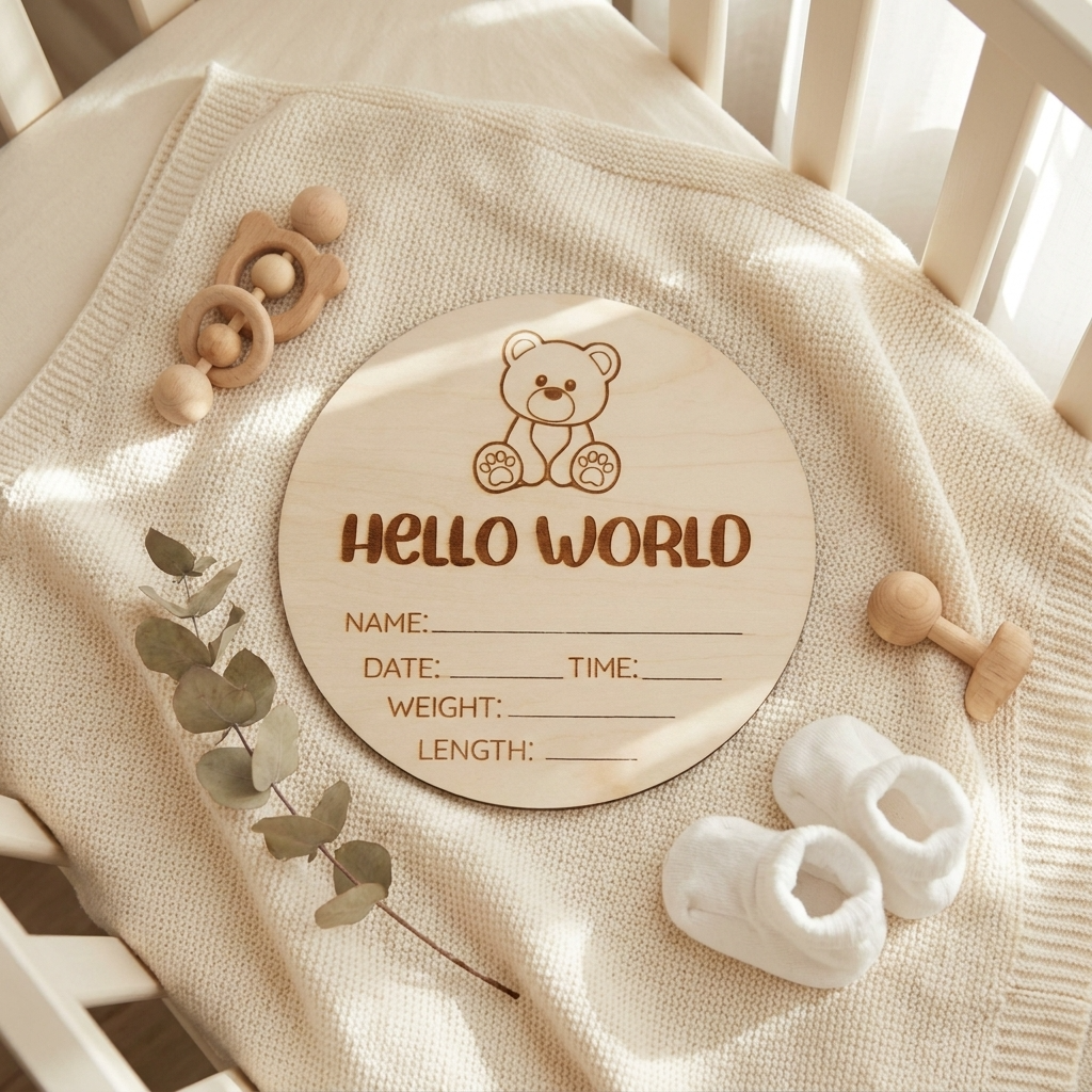 Timber Tinkers Hello world Teddy Bear