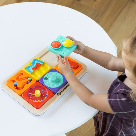Fat Brain Toys PlayTab - Modular, Sensory Activity Board for Babies and Toddlers