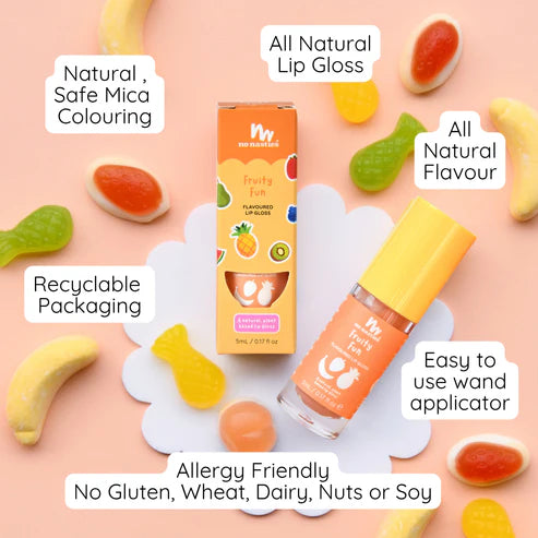 No Nasties Natural Kids Lip Gloss Fruity Fun
