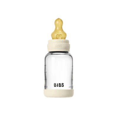 BIBs Glass Baby Bottle - 120ml - Ivory