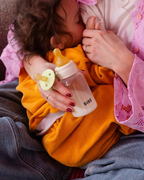 BIBs Glass Baby Bottle - 240ml - Ivory