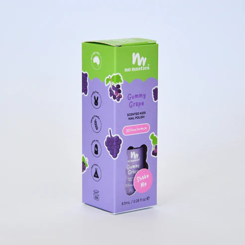 No Nasties Toxin Free Scented Kids Polish - Gummy Grape - Purple