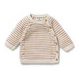 Wilson + Frenchy Organic Knitted Kimono Cardigan - Cinnamon Stripe