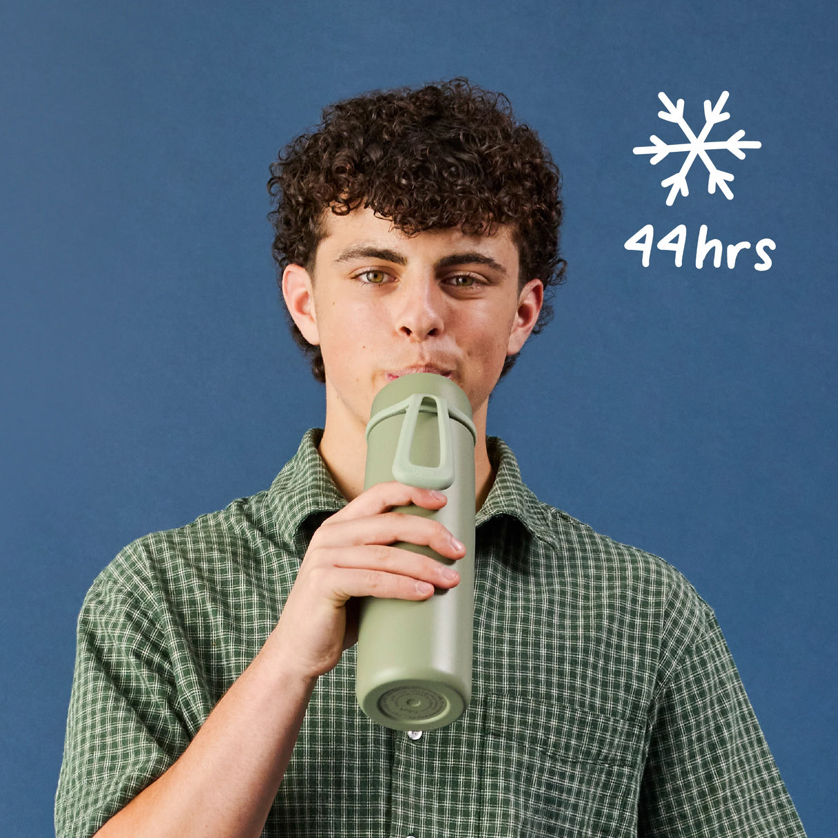 b.box Insulated Flip Top Bottle 690ml - White Out