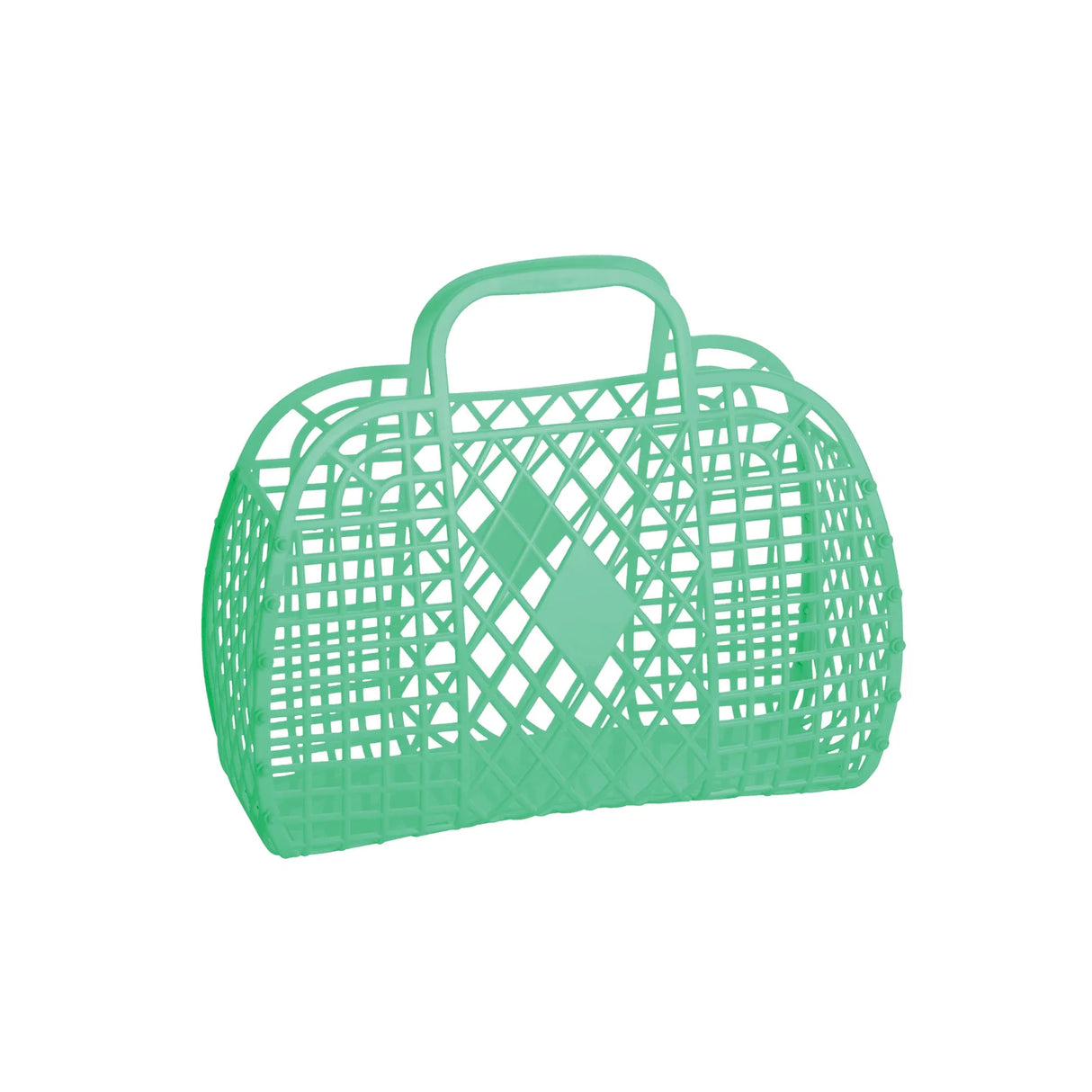 Sun Jellies Retro Basket - Small - Green