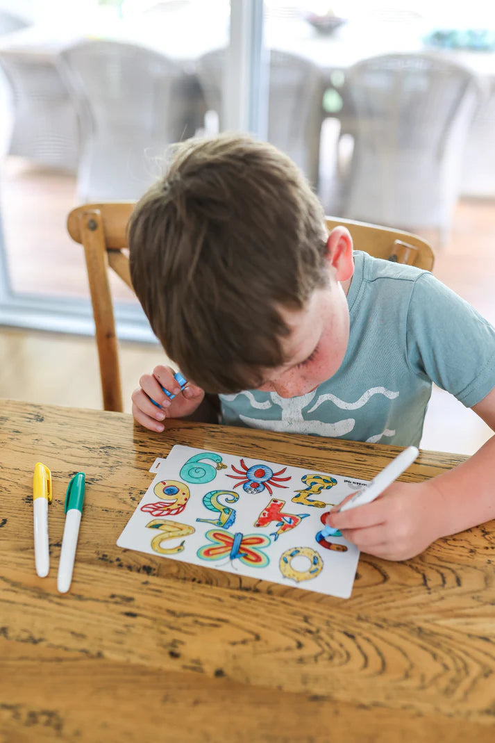 Scribble Mat Mini - Number Fun Reusable