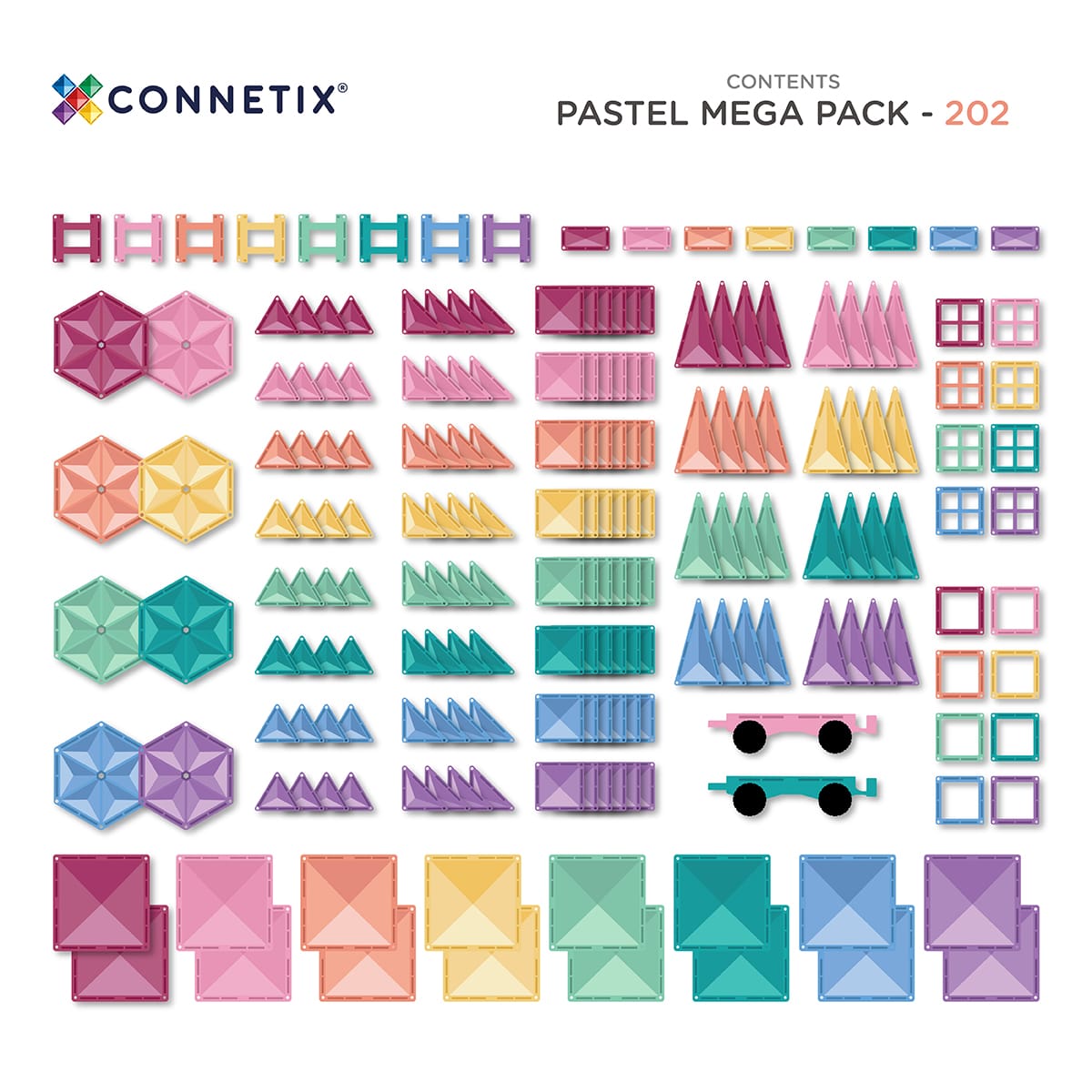Connetix Pastel Mega Pack 202pc